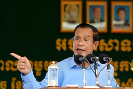 Thủ tướng Campuchia Hun Sen. (Nguồn: AFP)