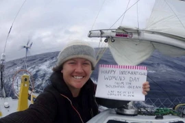 Nữ vận động viên thuyền buồm Lisa Blair. (Nguồn: Facebook)