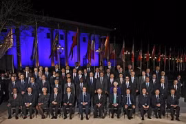 Các Bộ trưởng Tài chính và Thống đốc Ngân hàng Trung ương G20. (Nguồn: EPA/TTXVN)