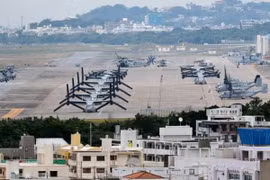 Căn cứ không quân Futenma ở Ginowan, Okinawa. (Nguồn: Kyodo/TTXVN)