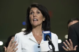 Đại sứ Mỹ tại Liên hợp quốc Nikki Haley. (Nguồn: AFP/TTXVN)