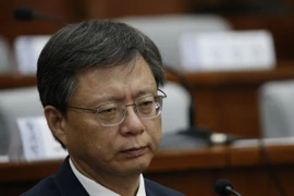 Ông Woo Byung-woo phát biểu tại một phiên điều trần ở Seoul tháng 12/2016. (Nguồn: AFP/TTXVN)