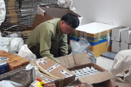 Đoàn kiểm tra liên ngành Thành phố số 2 đã thu giữ lượng lớn thực phẩm chức năng và mỹ phẩm trên địa bàn quận Đống Đa.