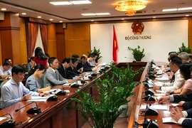 Đối thoại năng lượng Việt Nam-EU ngày 4/5 tại Hà Nội. (Ảnh: Đức Duy/Vietnam+)