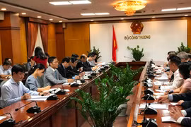 Đối thoại năng lượng Việt Nam-EU ngày 4/5 tại Hà Nội. (Ảnh: Đức Duy/Vietnam+)