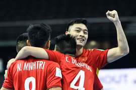 Tuyển futsal Việt Nam lần thứ hai vượt qua vòng bảng ở sân chơi lớn nhất hành tinh sau lần đầu tham dự vào năm 2016. (Ảnh: VFF) 