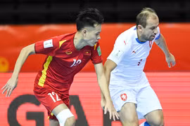 Đội tuyển futsal Việt Nam gặp Nga ở vòng 1/8 FIFA Futsal World Cup 2021 diễn ra ngày 22/9 tới. (Ảnh: VFF) 