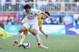 V-League 2021 không có đội vô địch và lên, xuống hạng. (Ảnh: PV/Vietnam+) 