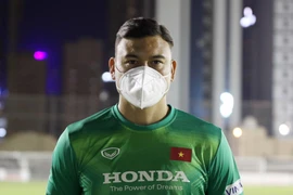 Thủ môn Đặng Văn Lâm trở lại đội tuyển Việt Nam sau gần hai năm. (Ảnh: VFF) 