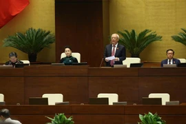 Phó Chủ tịch Quốc hội Uông Chu Lưu phát biểu. (Ảnh: Dương Giang/TTXVN)