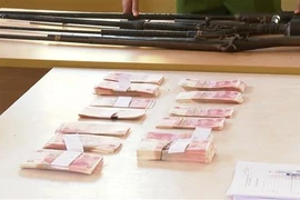 Tang vật vụ án. (Ảnh: TTXVN phát)