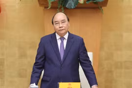 Thủ tướng Nguyễn Xuân Phúc phát biểu. (Ảnh: Thống Nhất/TTXVN)