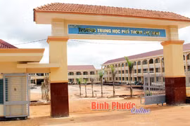 Trường Trung học phổ thông Lộc Ninh. (Nguồn: baobinhphuoc.com.vn)