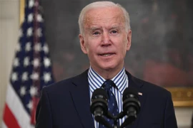 Tổng thống Mỹ Joe Biden phát biểu tại Nhà Trắng. (Ảnh: AFP/TTXVN)