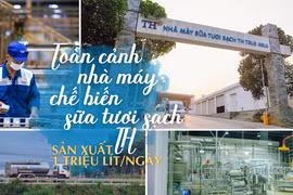 Toàn cảnh nhà máy chế biến sữa tươi TH sản xuất 1 triệu lít mỗi ngày