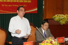 Thường trực Ban Bí thư làm việc với Ban Nội chính Trung ương