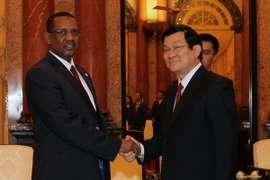 Chủ tịch nước Trương Tấn Sang tiếp Chủ tịch Quốc hội Sudan