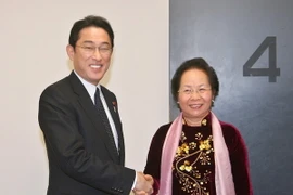 Phó Chủ tịch nước Nguyễn Thị Doan tiếp Bộ trưởng Ngoại giao Nhật Bản