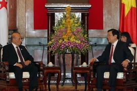 Chủ tịch nước Trương Tấn Sang tiếp Chủ tịch Quốc hội Algeria