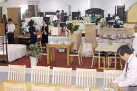 Đồ gỗ xuất khẩu. (Nguồn: TTXVN)