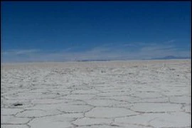 Lithium nằm dưới các cánh đồng muối rộng lớn của Bolivia. (Nguồn: BBC)