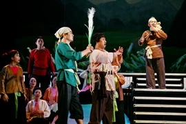 Vở thanh xướng kịch "Hoa Lư-Thăng Long: Bài ca dời đô". (Ảnh: Nguyễn Đình Toán/Vietnam+)