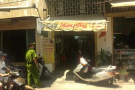 Tiệm uốc tóc Phương Thúy, hiện trường xảy ra vụ án mạng. (Ảnh: Hồ Dung)