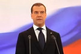 Thủ tướng LB Nga Medvedev. (Nguồn: Getty Images) 