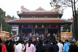 Lễ hội Đền Huyền Trân. (Ảnh: Quốc Việt/Vietnam+)