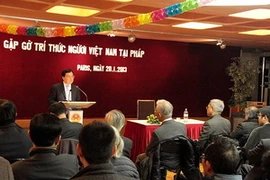 Toàn cảnh buổi gặp mặt các trí thức Việt kiều tại Pháp. (Ảnh: Trung Dũng/Vietnam+)