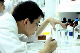 Em Phan Quang Dũng đạt giải vàng tại Kỳ thi Olympic Hóa học quốc tế lần thứ 45 tại Mátxcơva. (Ảnh: Quý Trung/Vietnam+)