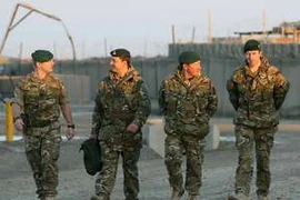 Binh sỹ Anh tại căn cứ Forward Operating tỉnh Helmand, Afghanistan. (Nguồn: AFP/TTXVN)