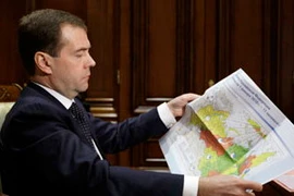 Tổng thống Dmitry Medvedev. (Nguồn: Internet)
