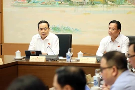 Chủ tịch Quốc hội Trần Thanh Mẫn phát biểu. (Ảnh: An Đăng/TTXVN)