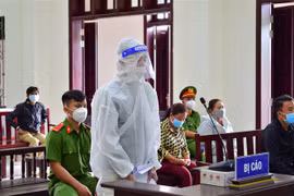 Bị cáo Nguyễn Văn Quốc tại phiên xét xử. (Ảnh: Thanh Tân/TTXVN)