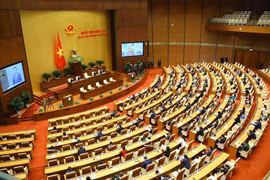 Phiên bế mạc Kỳ họp bất thường lần thứ nhất, Quốc hội khoá XV. (Ảnh: Văn Điệp/TTXVN)