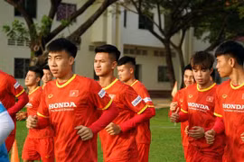 U23 Việt Nam sẽ chạm trán U23 Singapore vào ngày 19/9 trên Sân vận động Prince ở thủ đô Phnom Penh. (Ảnh: Trần Long/TTXVN)
