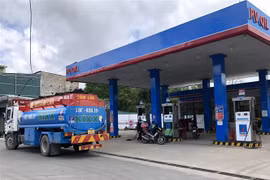 Một cửa hàng kinh doanh xăng dầu ở Quảng Ngãi. (Ảnh: Lê Ngọc Phước/TTXVN)