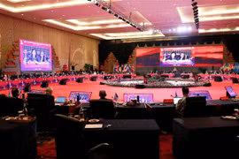 Đại diện các nước tham dự Hội nghị khí hậu G20 ở Nusa Dua, trên đảo Bali (Indonesia), ngày 31/8/2022. (Ảnh: AFP/TTXVN)