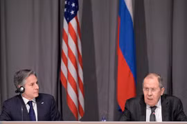Ngoại trưởng Nga Sergey Lavrov sẽ có cuộc gặp với người đồng cấp Mỹ Antony Blinken vào ngày 24/2 tới, trong nỗ lực tìm kiếm giải pháp ngoại giao để giải quyết tình hình liên quan Ukraine. (Ảnh: AFP/TTXVN)