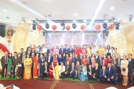 Các đại biểu dự chương trình Xuân Quê hương 2022 tại Cộng hòa Séc, hồi tháng 1/2022. (Ảnh: Hồng Kỳ/TTXVN)