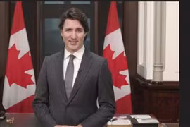 Thủ tướng Canada Justin Trudeau gửi thông điệp chúc mừng năm mới tới cộng đồng người Việt Nam tại Canada. (Ảnh: Trung Dũng/TTXVN)