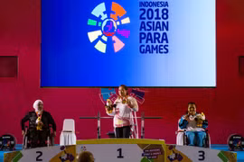 Hình ảnh tại Asian Para Games 2018, tại Indonesia. (Nguồn: insidethegames.biz)