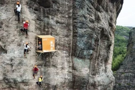 Cửa hàng tiện lợi "bất tiện" ở Hồ Nam (Trung Quốc). (Nguồn: hk01.com)