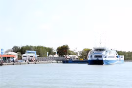 Bến Tắc Suất tại thị trấn Cần Thạnh (Thành phố Hồ Chí Minh). (Ảnh: Tiến Lực/TTXVN)