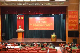 Hội nghị Tập huấn công tác nhân quyền tại tỉnh Vĩnh Phúc. (Ảnh minh họa: CTV/Vietnam+)