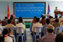 Quang cảnh lễ míttinh. (Ảnh: Xuân Khu/Vietnam+)