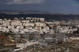 Toàn cảnh khu định cư Do Thái Pisgat Zeev ở đông Jerusalem. (Nguồn: AFP/TTXVN)