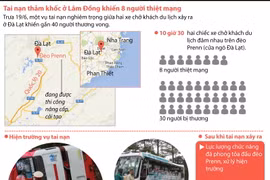 [Infographics] Tai nạn thảm khốc tại đèo Prenn làm 8 người chết