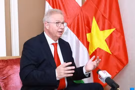 Bộ trưởng Bộ Tư pháp Hungary László Trócsányi. (Ảnh: Doãn Tấn/TTXVN) 